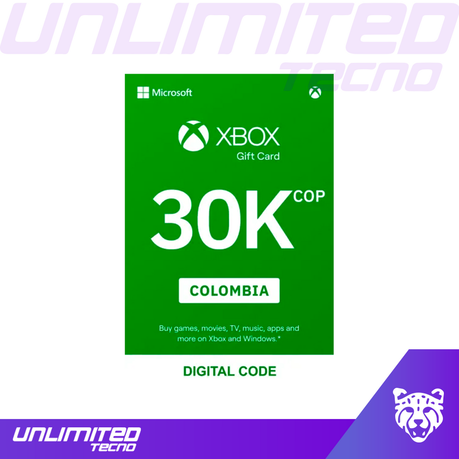GC-XboxLIVEColombiaPKLicOnlineESD30000COPR15