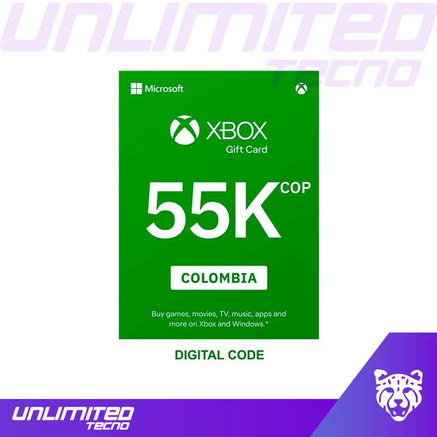 GC-XboxLIVEColombiaPKLicOnlineESD55000COPR15